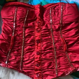 Red women corset